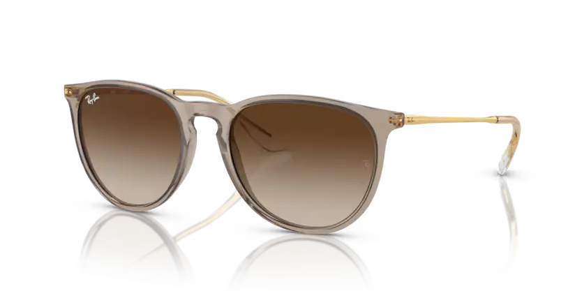Ray-Ban Erika Sunglasses Light Brown Frame Gradient Brown Lens RB4171 674413