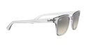Ray-Ban Sunglasses Transparent Frame Grey Gradient Lens RB4323 644732