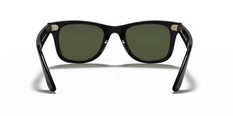 Ray-Ban Wayfarer Sunglasses Black Frame Green Lens RB4340 601