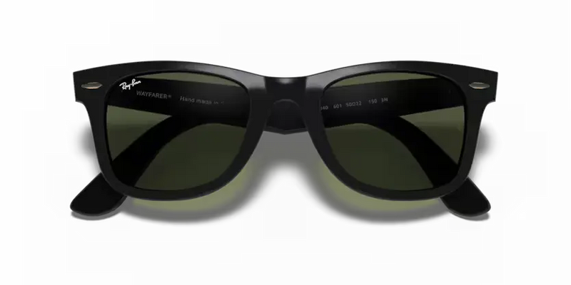 Ray-Ban Wayfarer Sunglasses Black Frame Green Lens RB4340 601