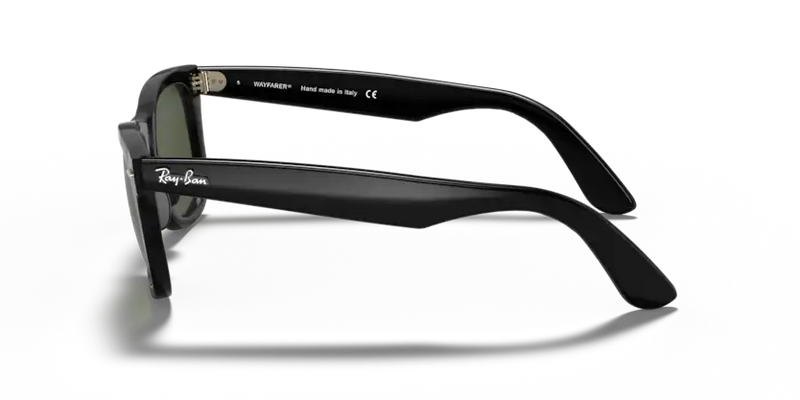 Ray-Ban Wayfarer Sunglasses Black Frame Green Lens RB4340 601