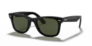 Ray-Ban Wayfarer Sunglasses Black Frame Green Lens RB4340 601