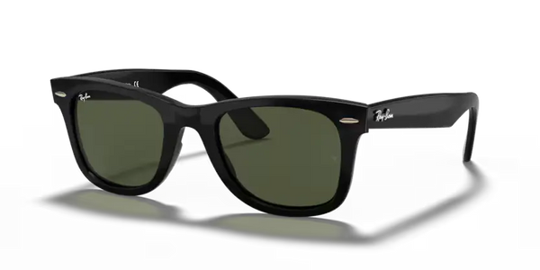 Ray-Ban Wayfarer Sunglasses Black Frame Green Lens RB4340 601