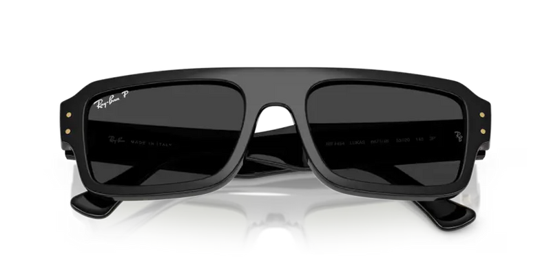 Ray-Ban Lukas Sunglasses Black Frame Polar Black Lens RB4454 667748