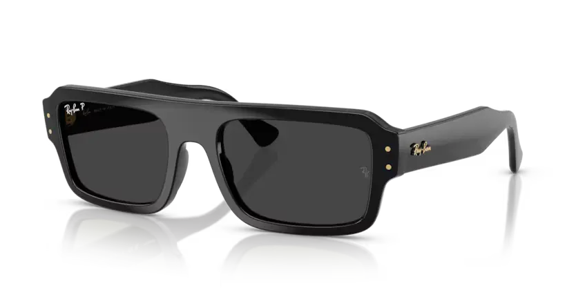 Ray-Ban Lukas Sunglasses Black Frame Polar Black Lens RB4454 667748