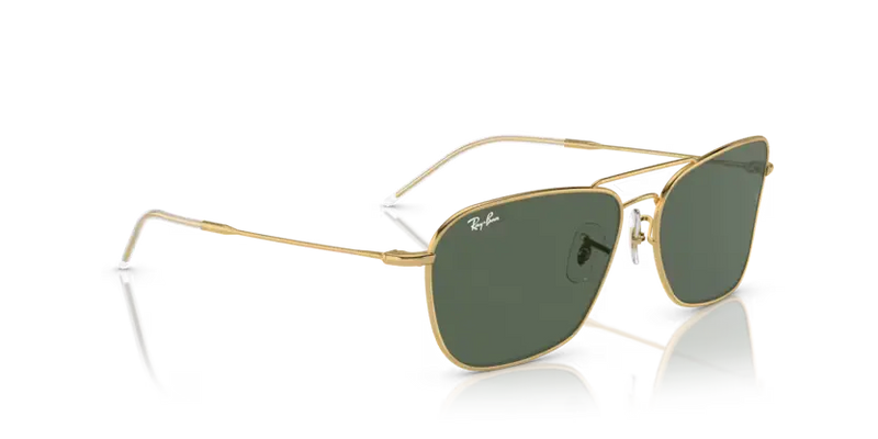 Ray-Ban Caravan Reverse Sunglasses Arista with Dark Green Lens RBR0102S 001/VR