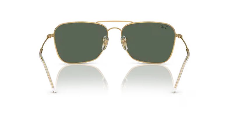 Ray-Ban Caravan Reverse Sunglasses Arista with Dark Green Lens RBR0102S 001/VR