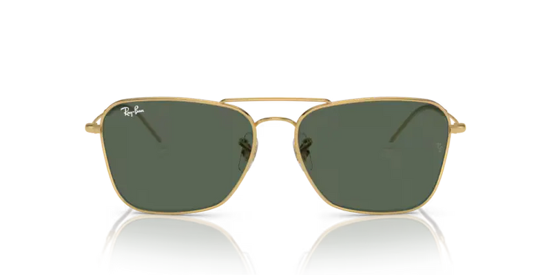 Ray-Ban Caravan Reverse Sunglasses Arista with Dark Green Lens RBR0102S 001/VR