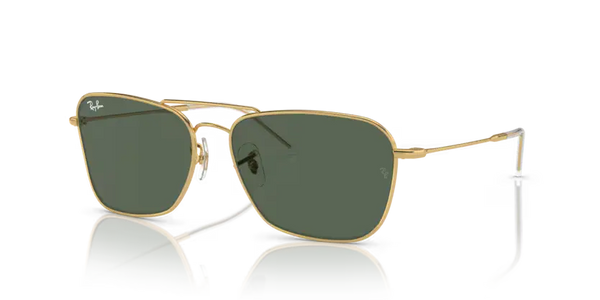 Ray-Ban Caravan Reverse Sunglasses Arista with Dark Green Lens RBR0102S 001/VR