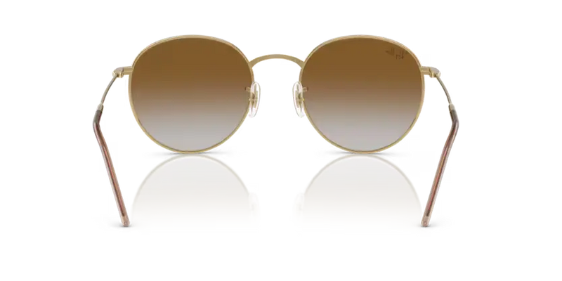 Ray-Ban Round Reverse Sunglasses Arista Frame Brown Lens RBR0103S 001/CB