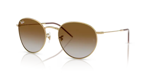 Ray-Ban Round Reverse Sunglasses Arista Frame Brown Lens RBR0103S 001/CB