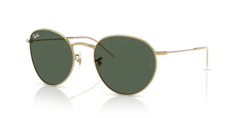 Ray-Ban Round Reverse Sunglasses Arista Frame Green Lens RBR0103S 001/VR