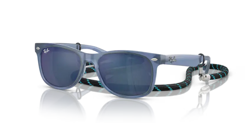 Ray-Ban Sunglasses Junior New Wayfarer Opal Blue Frame RJ9052S 714855