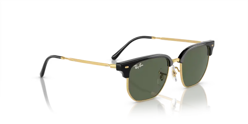 Ray-Ban Sunglasses Junior New Clubmaster Arista Frame Green Lens RJ9116S 100/71