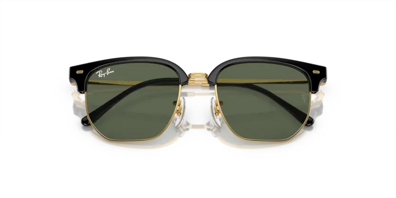 Ray-Ban Sunglasses Junior New Clubmaster Arista Frame Green Lens RJ9116S 100/71