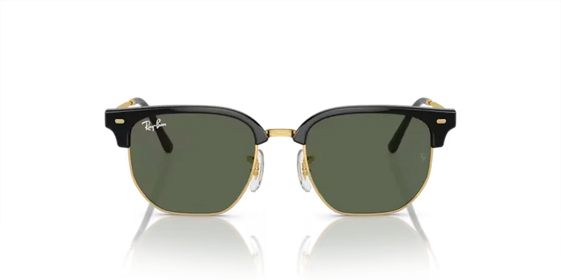 Ray-Ban Sunglasses Junior New Clubmaster Arista Frame Green Lens RJ9116S 100/71
