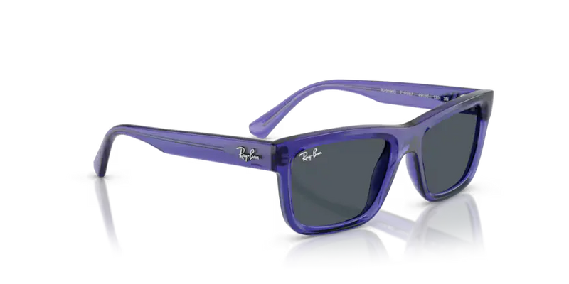 Ray-Ban Sunglasses Junior Transparent Violet Dark Grey Lens RJ9196S 719187