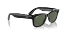 Ray-Ban Meta Wayfarer Sunglasses Black Frame Green Lens RW4006 601/7150