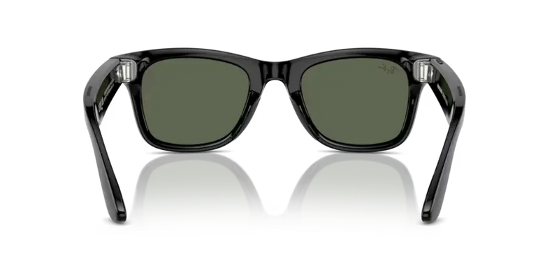 Ray-Ban Meta Wayfarer Sunglasses Black Frame Green Lens RW4006 601/7150