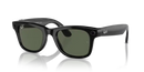 Ray-Ban Meta Wayfarer Sunglasses Black Frame Green Lens RW4006 601/7150
