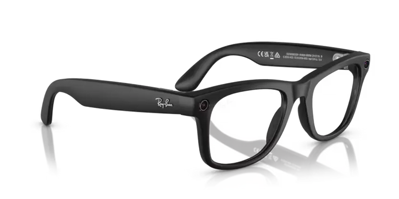 Ray-Ban Meta Wayfarer Sunglasses Black Frame Green Lens RW4008 601S1M53