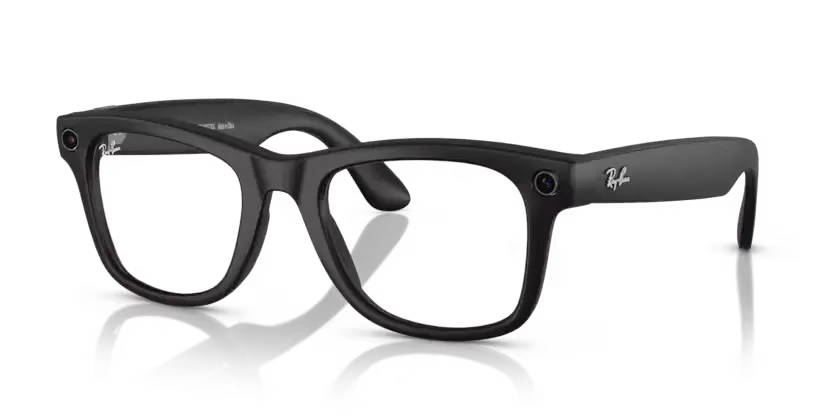 Ray-Ban Meta Wayfarer Sunglasses Black Frame Green Lens RW4008 601S1M53