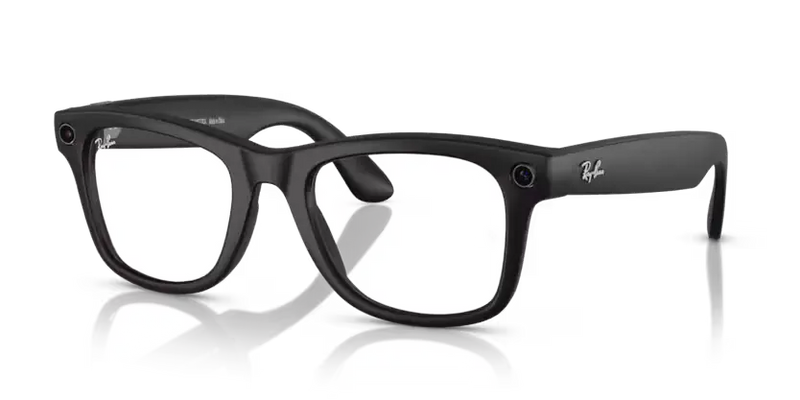 Ray-Ban Meta Wayfarer Sunglasses Black Frame Green Lens RW4008 601S1M53