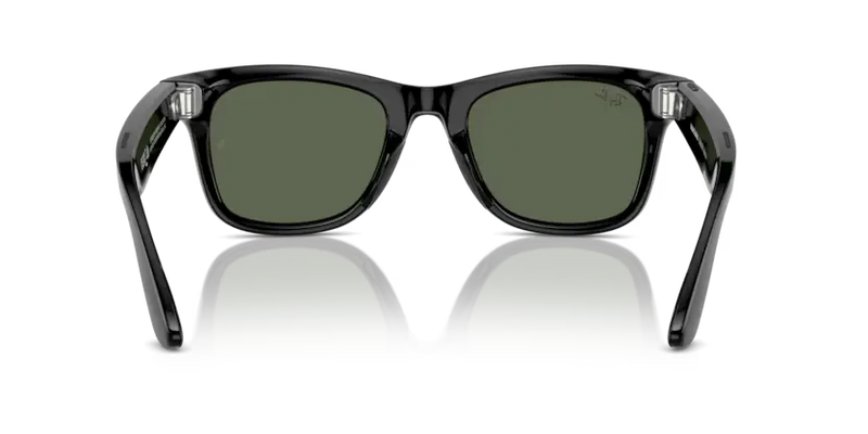 Ray-Ban Meta Wayfarer Sunglasses Black Frame Green Lens RW4008 601/7153