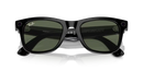 Ray-Ban Meta Wayfarer Sunglasses Black Frame Green Lens RW4008 601/7153