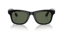 Ray-Ban Meta Wayfarer Sunglasses Black Frame Green Lens RW4008 601/7153