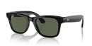 Ray-Ban Meta Wayfarer Sunglasses Black Frame Green Lens RW4008 601/7153