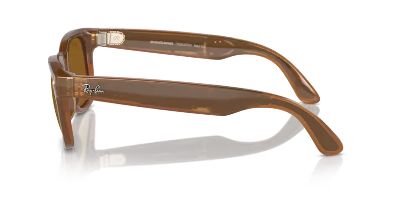 Ray-Ban Meta Wayfarer Sunglasses Caramel Frame Brown Lens RW4008 67068353