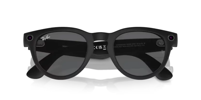 Ray-Ban Meta Headliner Sunglasses Black Frame Black Lens RW4009 601S8750