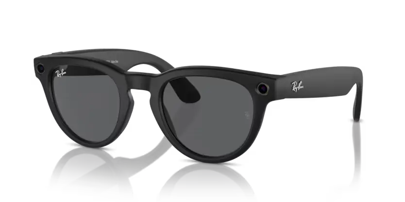 Ray-Ban Meta Headliner Sunglasses Black Frame Black Lens RW4009 601S8750