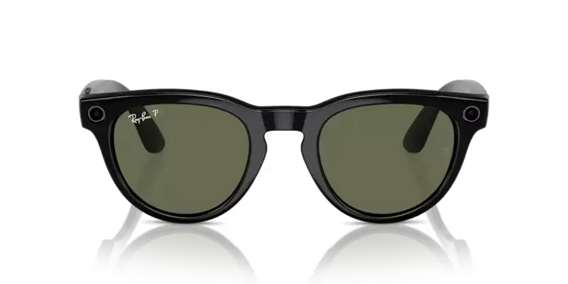 Ray-Ban Meta Headliner Sunglasses Black Frame Green Lens RW4009 601/9A50