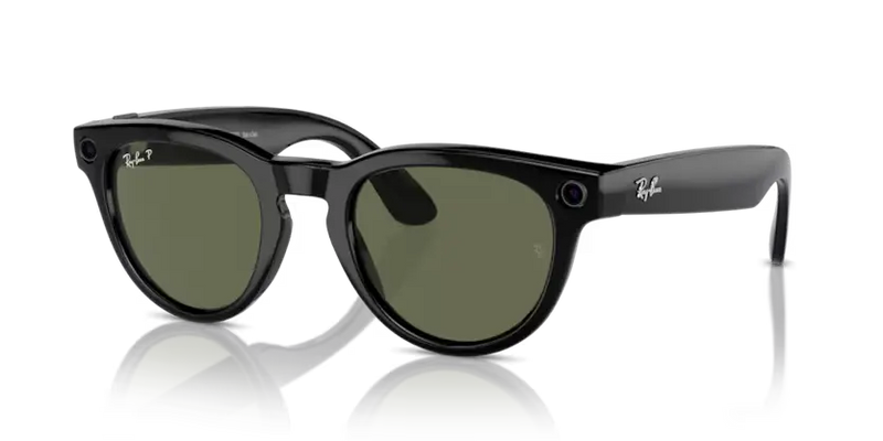 Ray-Ban Meta Headliner Sunglasses Black Frame Green Lens RW4009 601/9A50