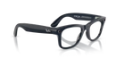 Ray-Ban Meta Wayfarer (Gen 2) Shiny Cosmic Blue Frame Transitions Lens RW4012 6628MF50 Ray-Ban