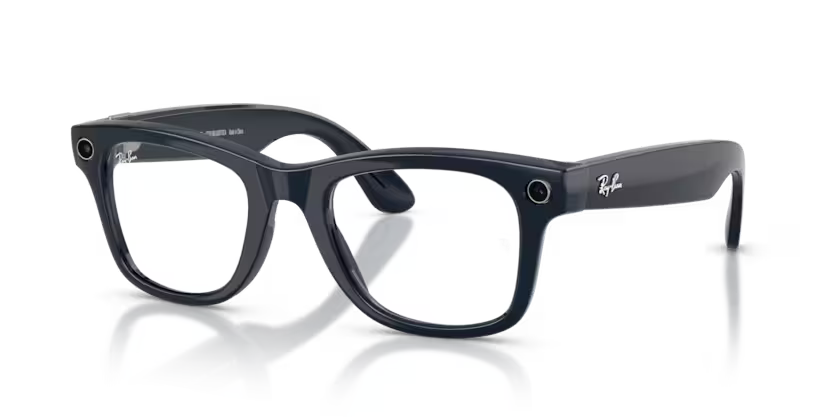 Ray-Ban Meta Wayfarer (Gen 2) Shiny Cosmic Blue Frame Transitions Lens RW4012 6628MF50