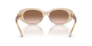 Swarovski Ladies Sunglasses Oval Beige Frame SK6002 103413 Swarovski