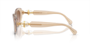 Swarovski Ladies Sunglasses Oval Beige Frame SK6002 103413 Swarovski