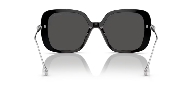 Swarovski Ladies Sunglasses Pillow Black Frame Dark Grey Lens SK6011 103887