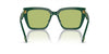 Swarovski Ladies Sunglasses Pillow Green Frame Green Lens SK6013 101730 Swarovski