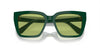 Swarovski Ladies Sunglasses Pillow Green Frame Green Lens SK6013 101730 Swarovski