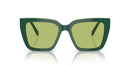 Swarovski Ladies Sunglasses Pillow Green Frame Green Lens SK6013 101730