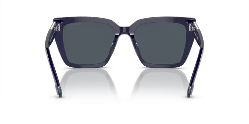 Swarovski Ladies Sunglasses Pillow Blue Frame Dark Grey Lens SK6013 101887