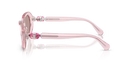 Swarovski Ladies Sunglasses Irregular Pink Frame Purple Lens SK6028 30017N