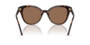 Swarovski Ladies Sunglasses Butterfly Havana Frame Brown Lens SK6031 100273 Swarovski