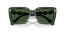 Swarovski Ladies Sunglasses Square Green Frame Green Lens SK6032 102671 Swarovski