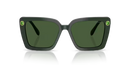 Swarovski Ladies Sunglasses Square Green Frame Green Lens SK6032 102671 Swarovski