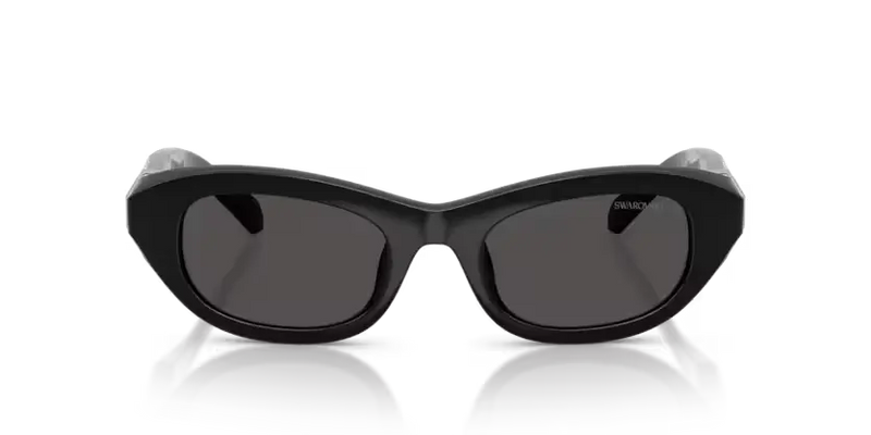 Swarovski Ladies Sunglasses Pillow Black Frame Dark Grey Lens SK6036U 103887